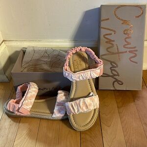 Crown Vintage :: Pink Tie Dye Sandals